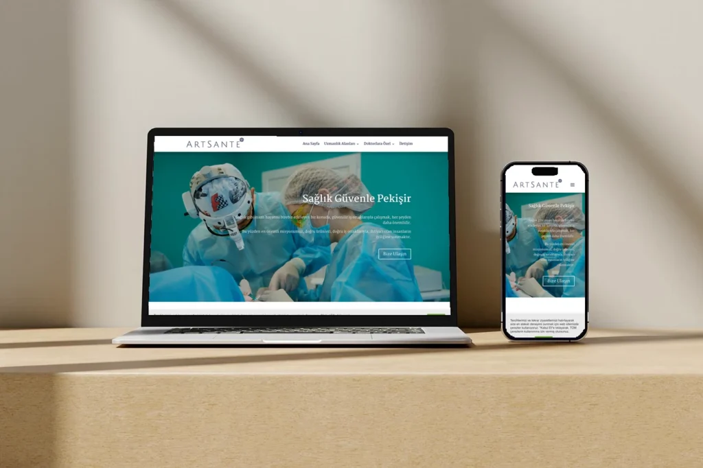 Artsante web sitesi tasarımı