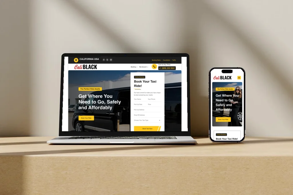 Caliblack web sitesi tasarımı
