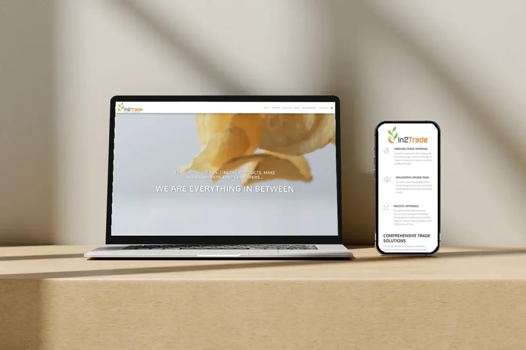 In2Trade web sitesi tasarımı