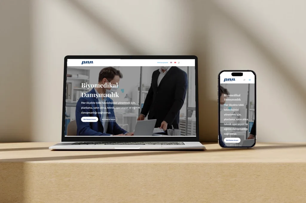 PNN Danışmanlık web sitesi tasarımı