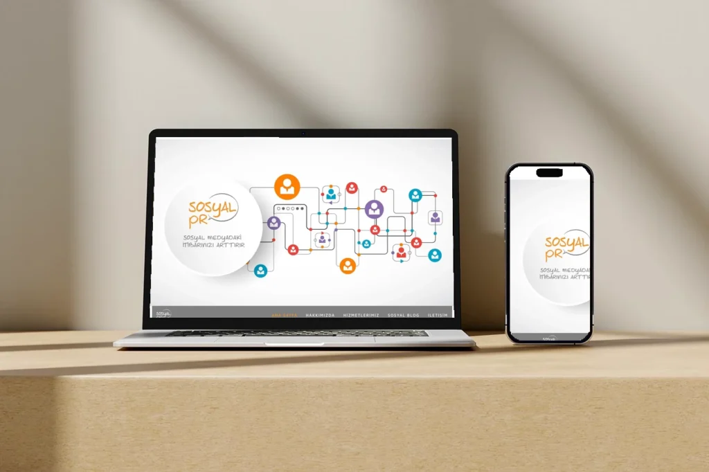 Sosyal PR web sitesi tasarımı