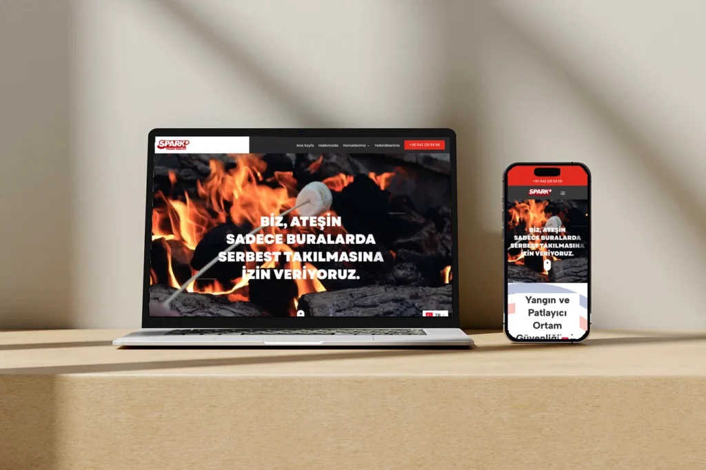 Spark Teknik web sitesi tasarımı