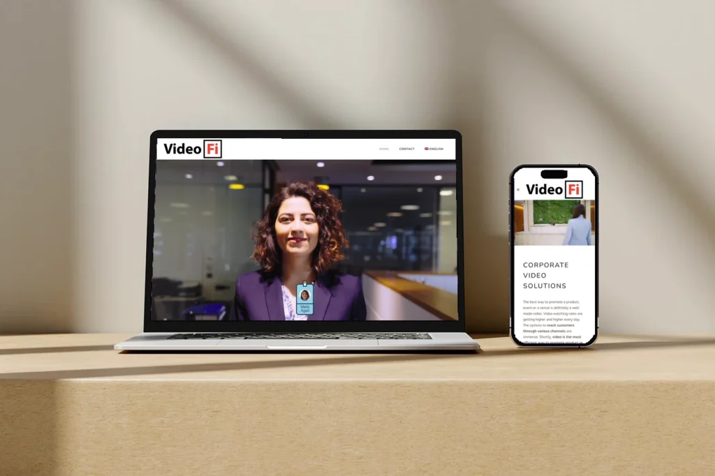 VideoFi web sitesi tasarımı